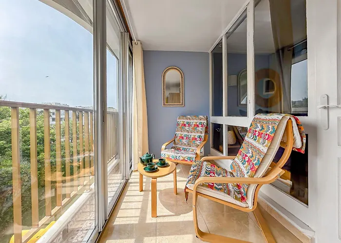 T2, Calme & Lumineux, Au Bout Du Jardin, La Plage! Сasa de vacaciones